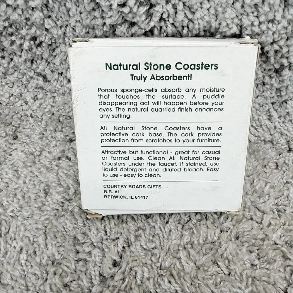 Limited Edition Venetian Palazzo Vintage Stone Coasters Marble Stone Design New